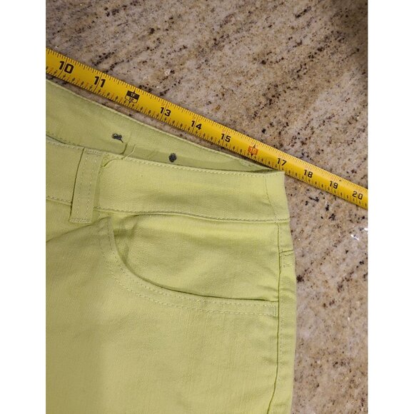 Lot of 3 Christopher Banks Size 12 Pants & Capri Blue Green White Stretch - Picture 3 of 16